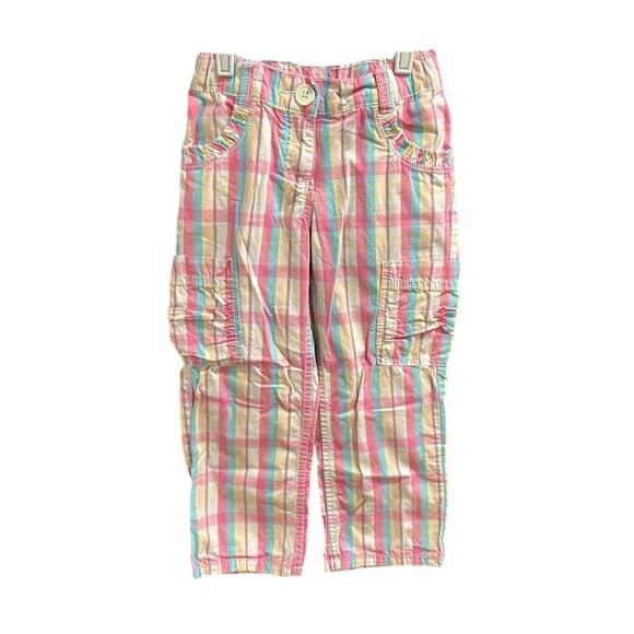 Hanna Andersson Other - Hanna Andersson Pants Plaid Pockets Adjustable Waist 100% Cotton Size 110cm 5T
